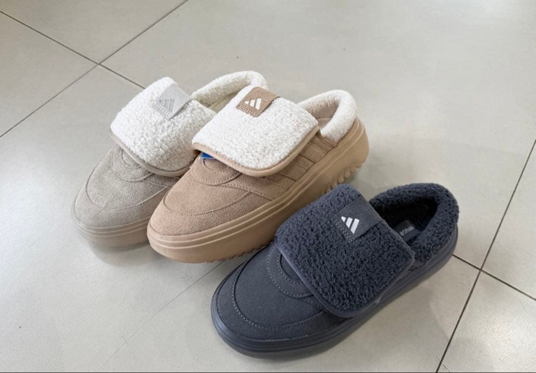 日本未発売 adidas Grand Court Mule ボア 24cm