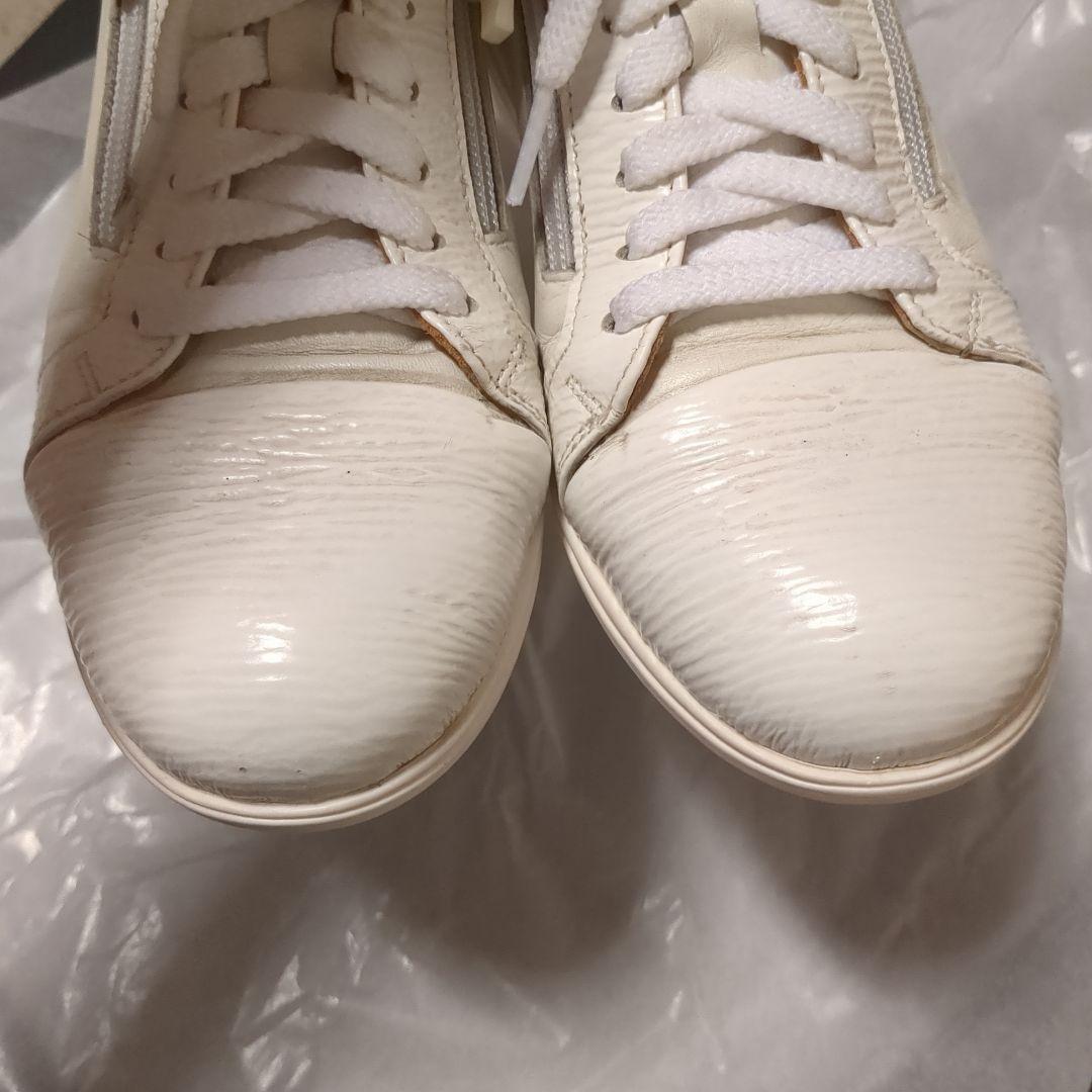 BENESU アーチ復元　白革スニーカー 23.5　ベネシュ