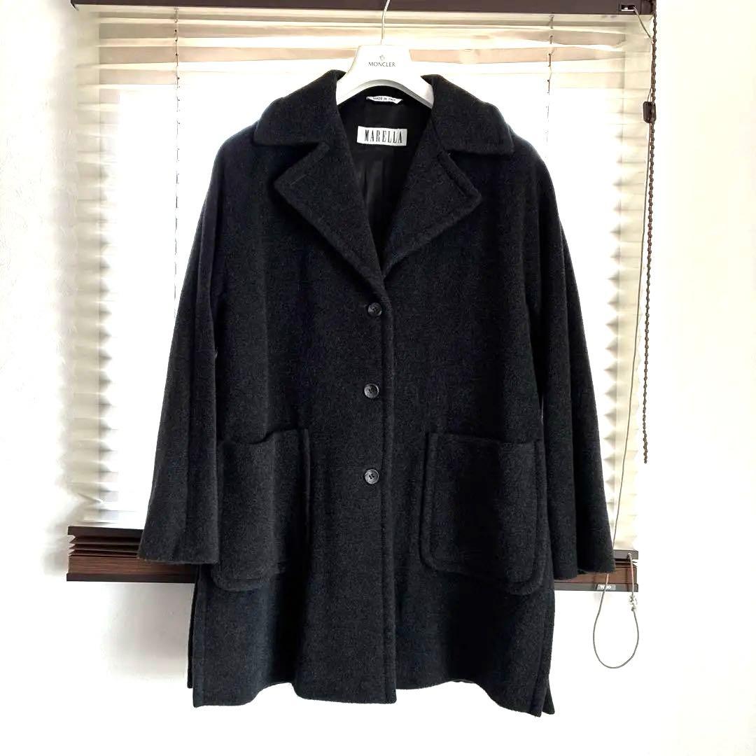 美品♡マレーラ マックスマーラ コート チャコールグレー