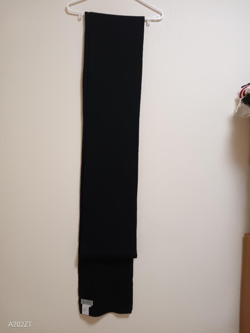 ★ヨウジヤマモト・ロングストールマフラー・黒・試着のみ美品・462cm