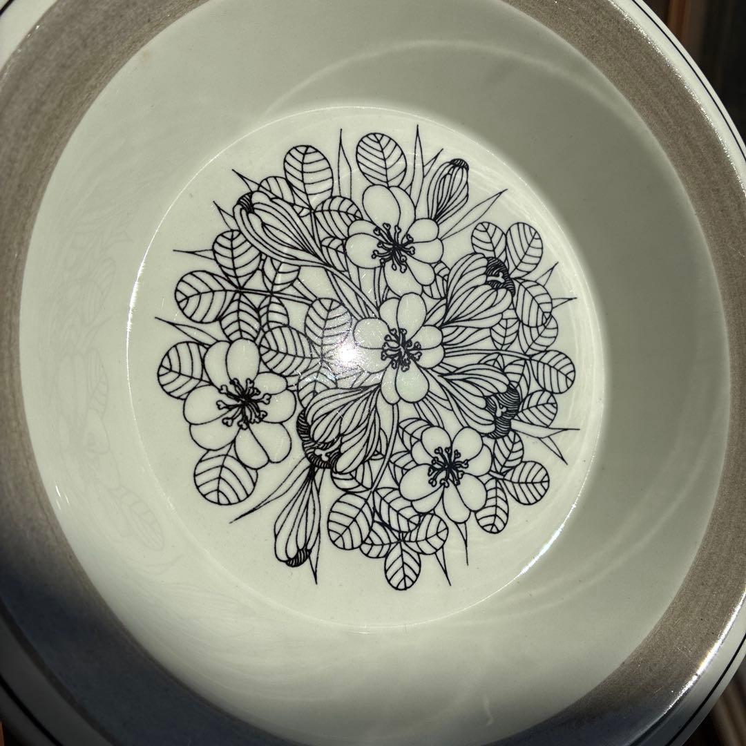 希少　Arabia　オリジナル　Krokus　グレーリム　スーププレート