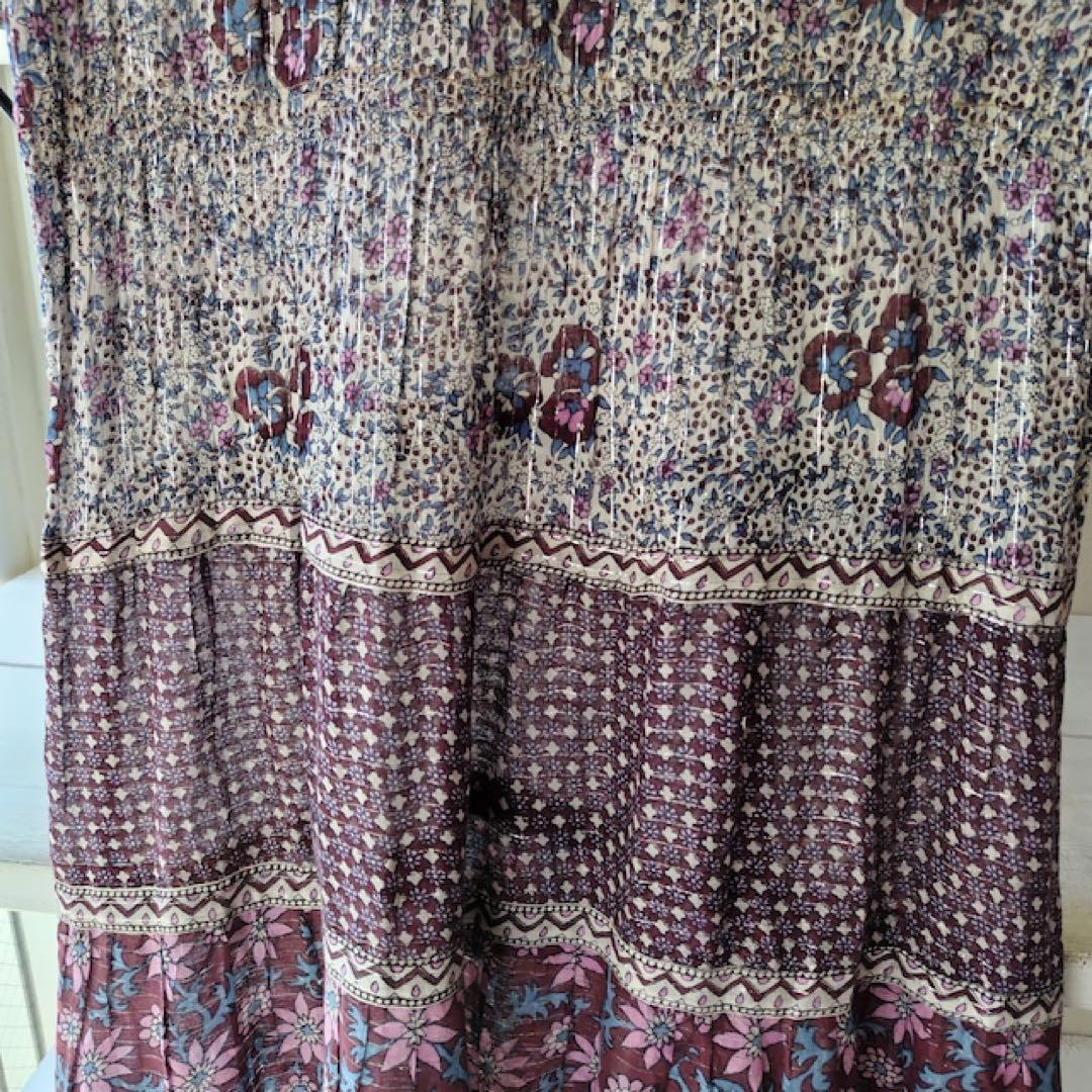 古着屋ロングビーチ購入⭐︎インド綿ワンピース