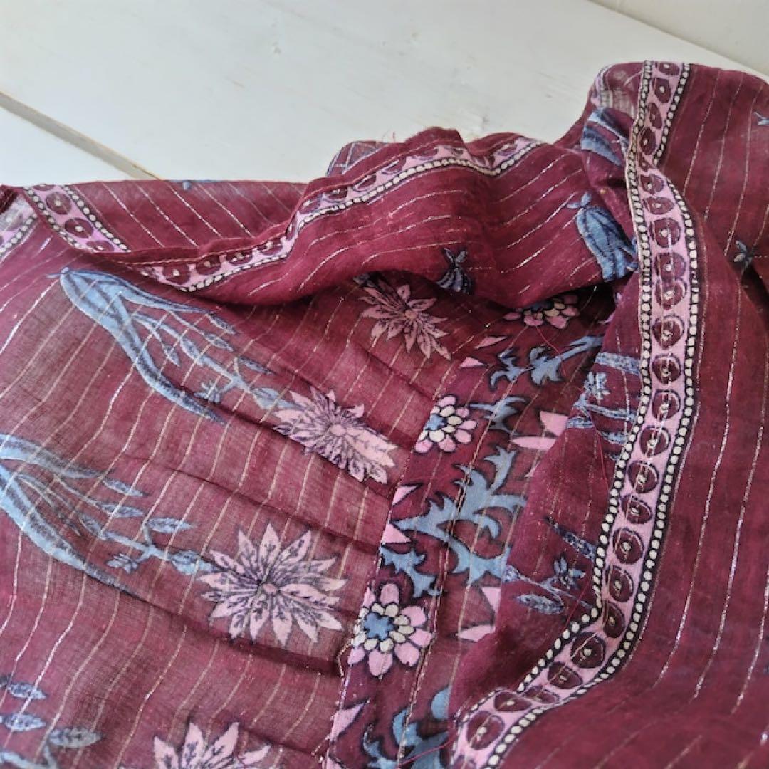 古着屋ロングビーチ購入⭐︎インド綿ワンピース