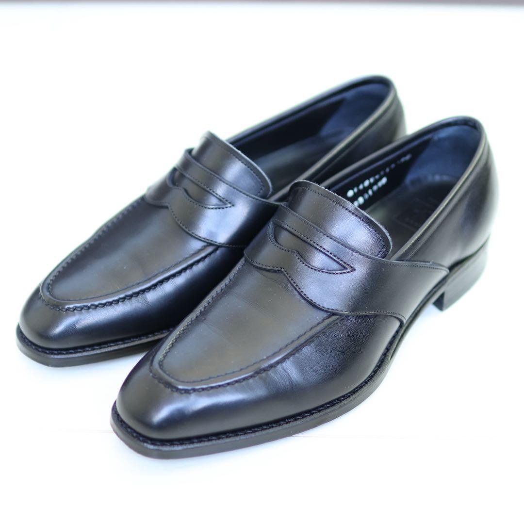 三陽山長 流也 6（24cm） 黒 着用数回の美中古 ローファー