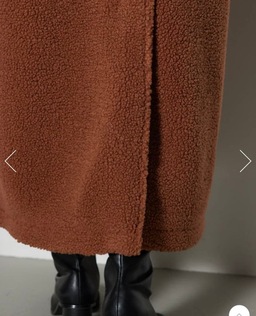 rienda テディボア2WAYロングコート