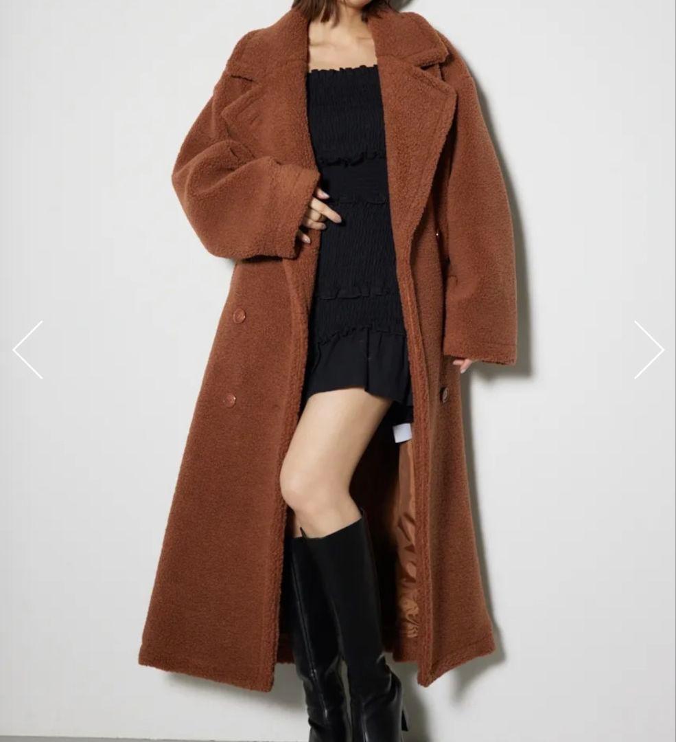 rienda テディボア2WAYロングコート