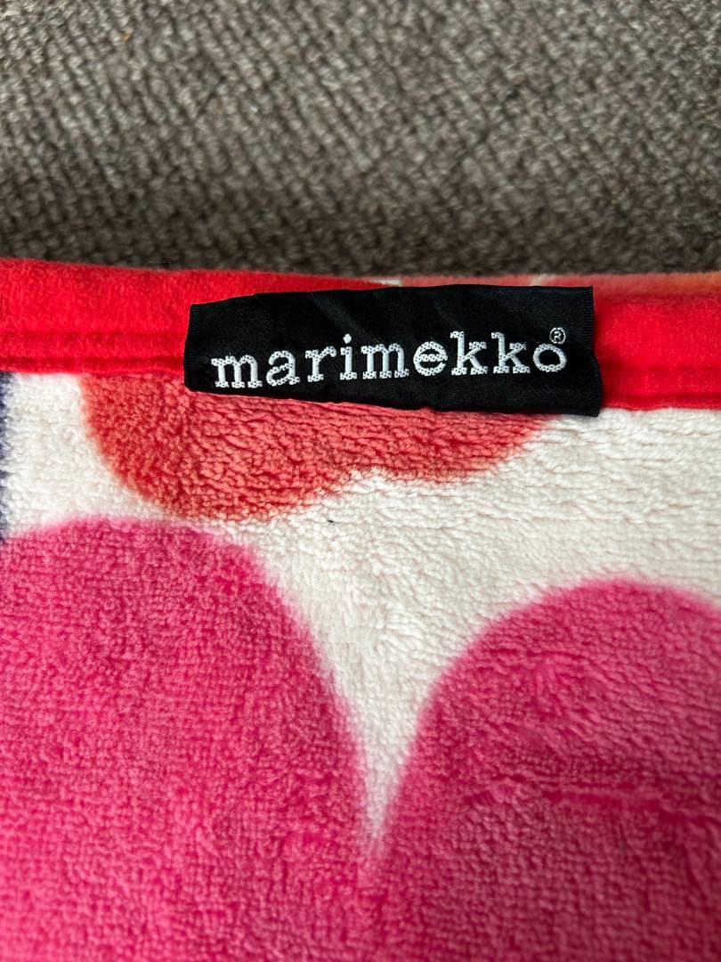 マリメッコ　シングル綿毛布　ウニッコ　西川