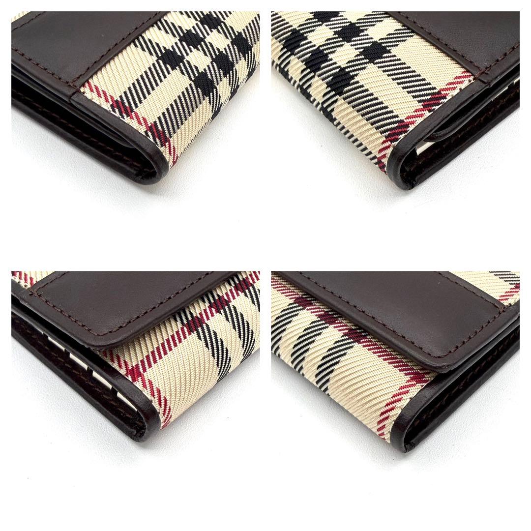 新品・未使用　BURBERRY チェック柄 5連キーケース　ロゴ入り　箱付き