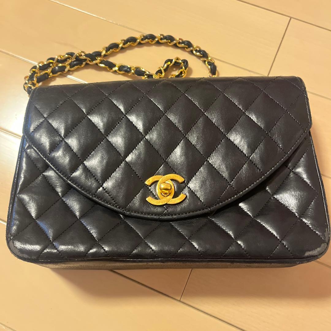 れ*ん様 CHANEL マトラッセ　ラムスキン　シングルチェーン　ゴールド　0番