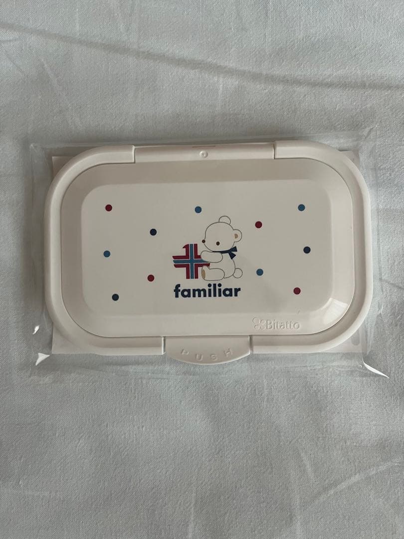familiar オムツポーチ　おしり拭き蓋　ガーゼケット3点