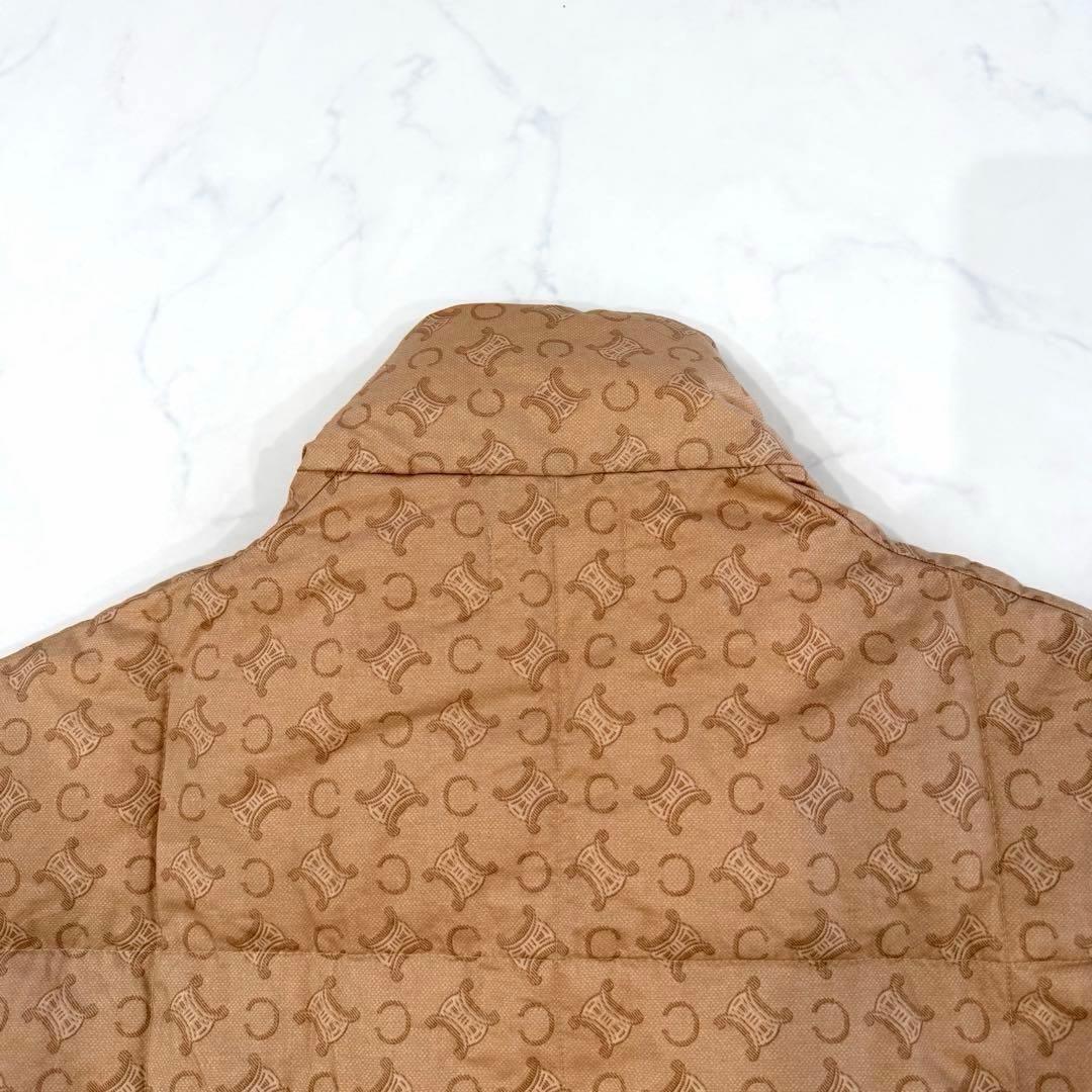 CELINE セリーヌ 西川ダウン マカダム柄 ショート丈 ベスト 肩当て