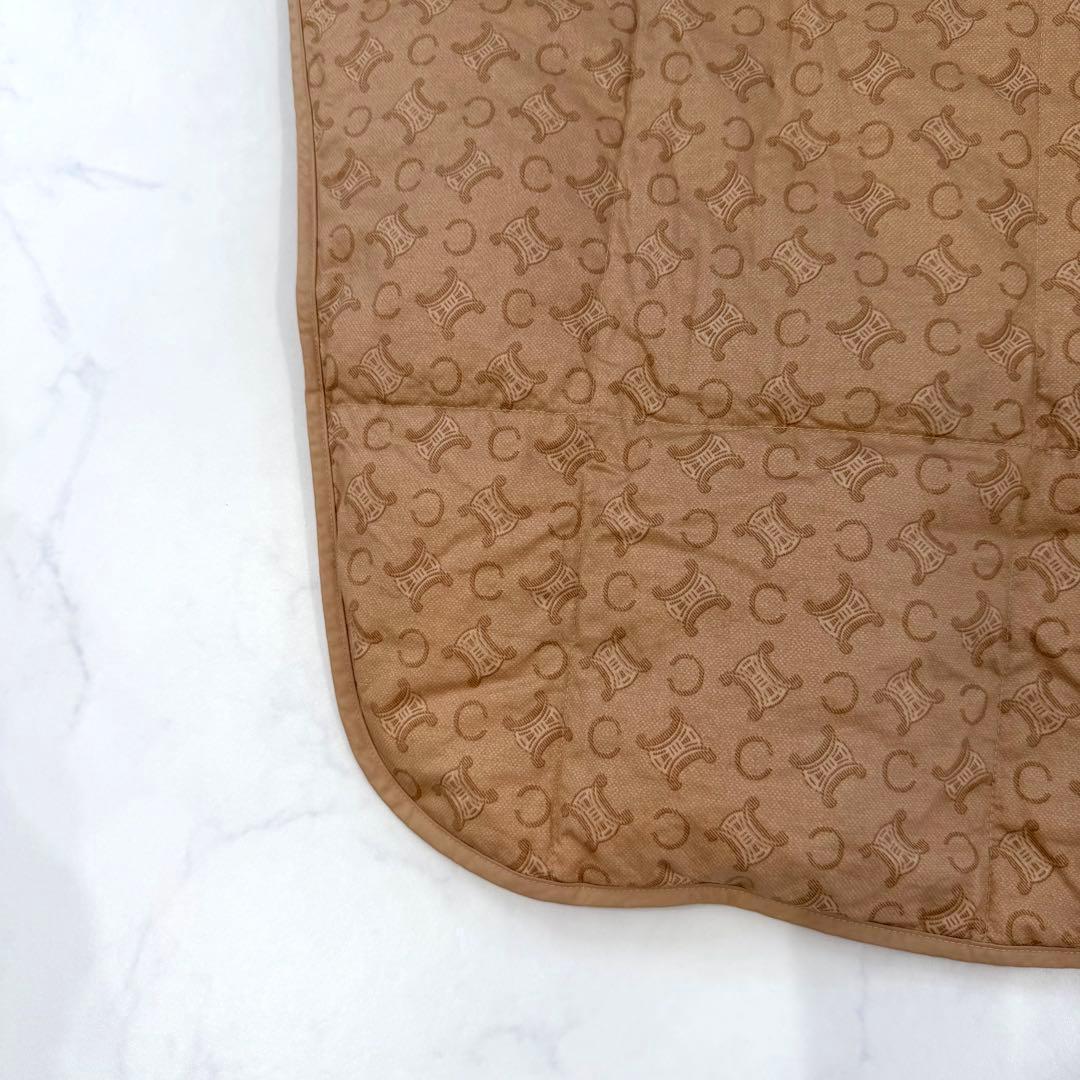 CELINE セリーヌ 西川ダウン マカダム柄 ショート丈 ベスト 肩当て