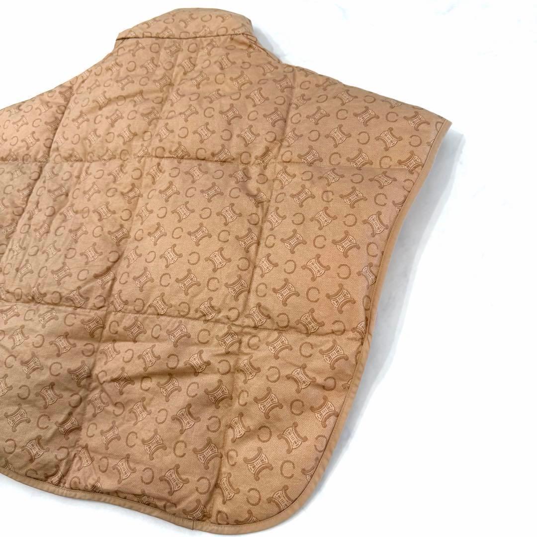 CELINE セリーヌ 西川ダウン マカダム柄 ショート丈 ベスト 肩当て