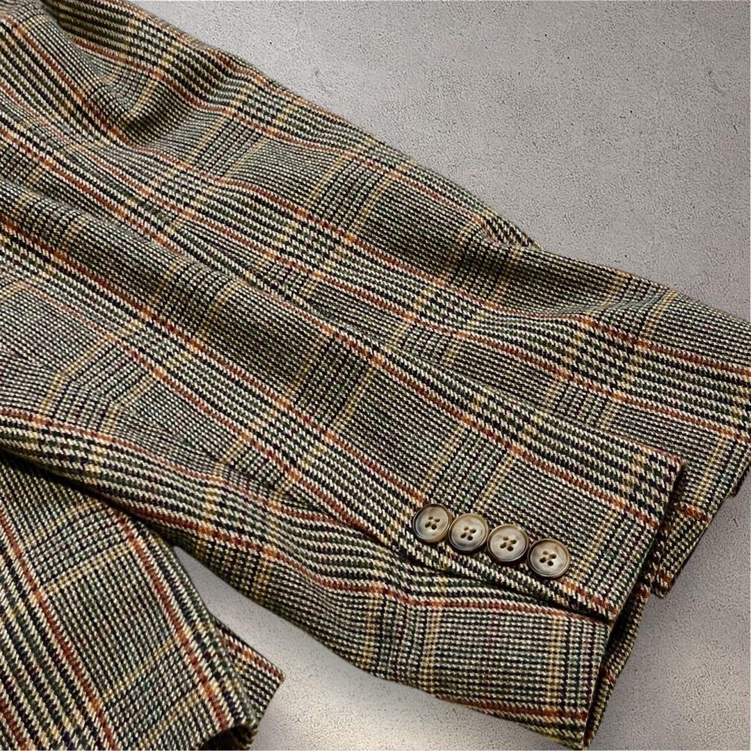 【現行タグ】ポロラルフローレン　グレンチェックウールブレンドブレザー　M