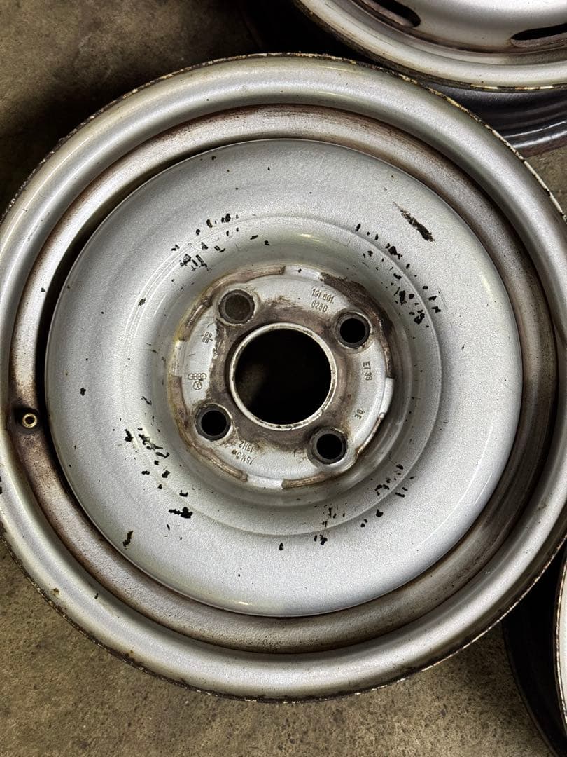 希少 フォルクスワーゲン ゴルフ2 純正 鉄ホイール 13インチ 5.5J