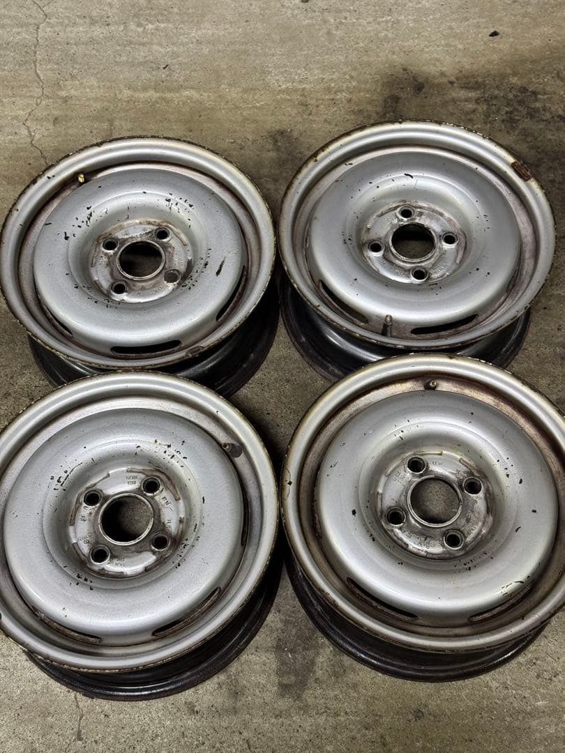 希少 フォルクスワーゲン ゴルフ2 純正 鉄ホイール 13インチ 5.5J