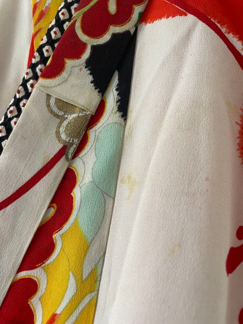 七五三　3歳　正絹アンティークお着物セット