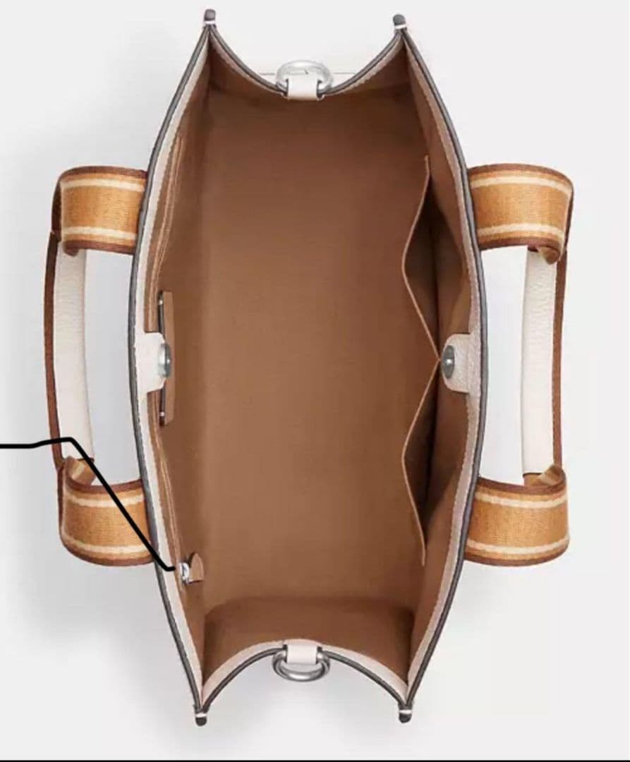 １７、１８日　限定価格　新品未使用タグ付き　コーチCOACH 白スミストート