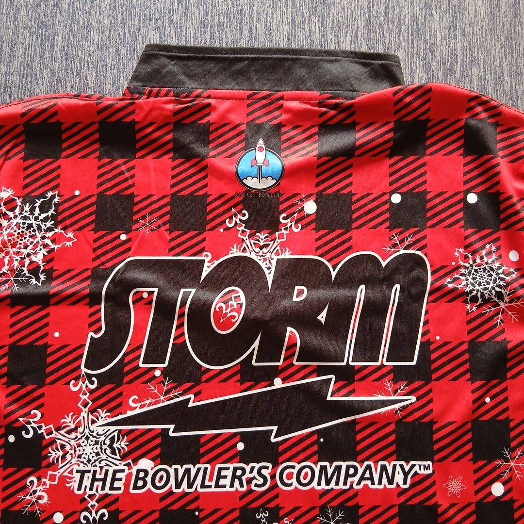 日本未発売✨新品✨STORM　【L】　レッド　チェック　雪　トナカイ