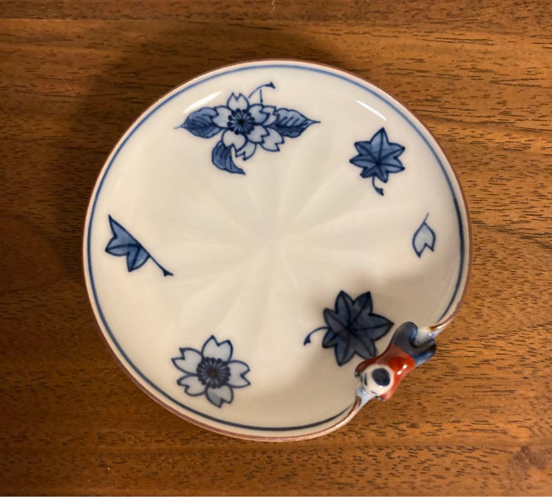 清水焼　平安秀峰造　一閑人雲錦　小皿5枚セット　未使用品