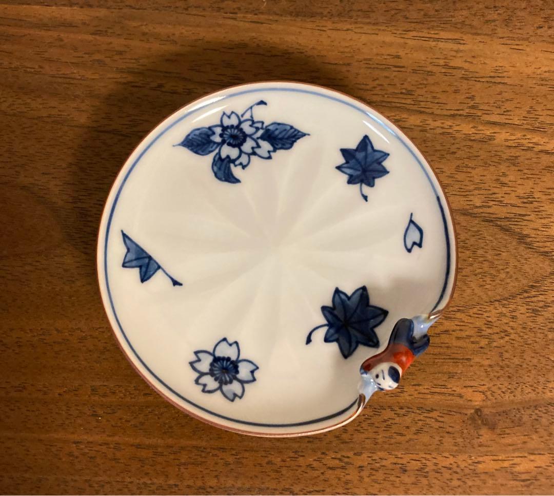 清水焼　平安秀峰造　一閑人雲錦　小皿5枚セット　未使用品