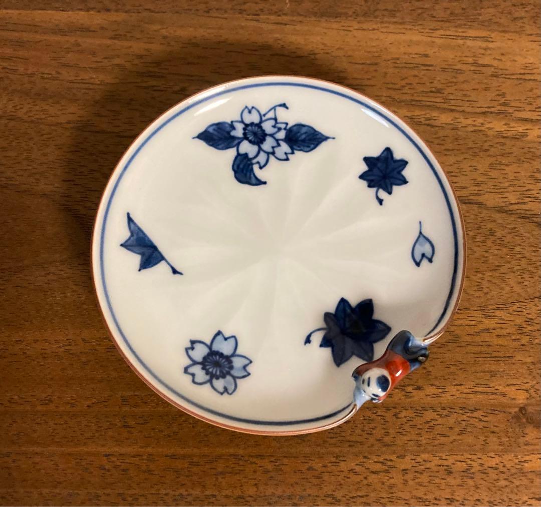 清水焼　平安秀峰造　一閑人雲錦　小皿5枚セット　未使用品