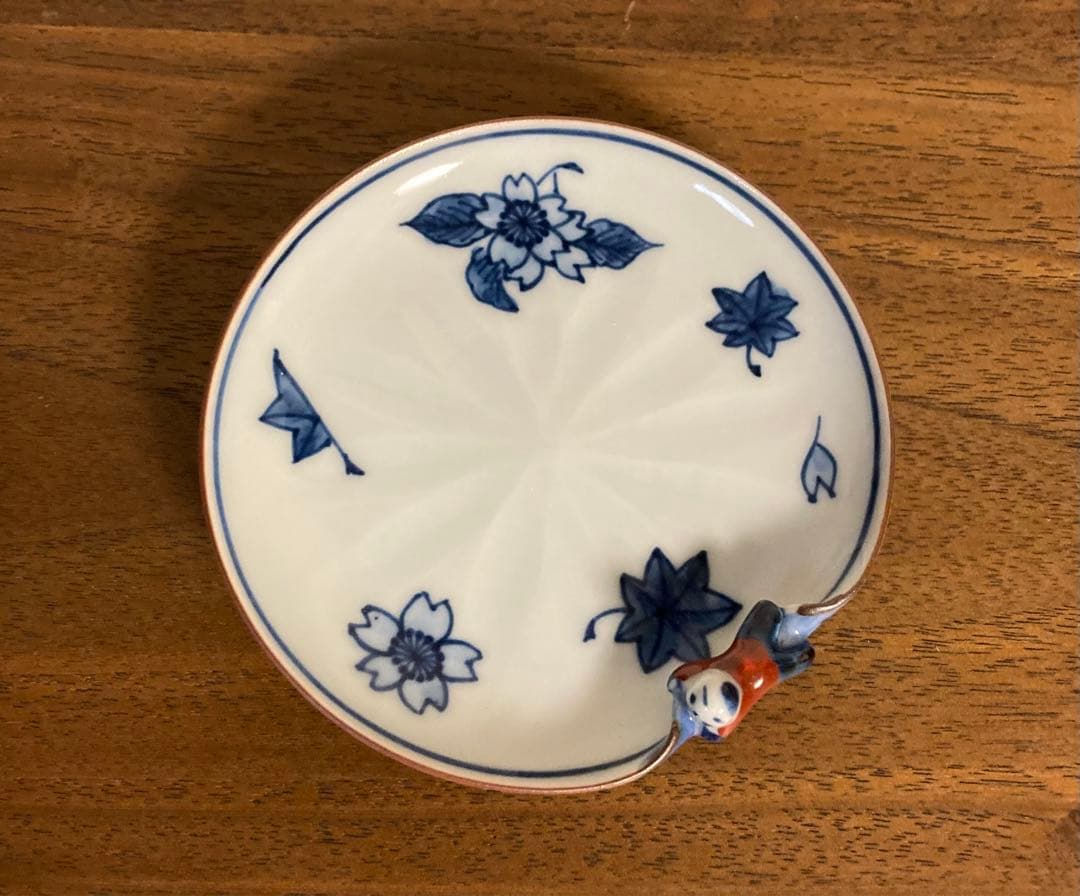 清水焼　平安秀峰造　一閑人雲錦　小皿5枚セット　未使用品