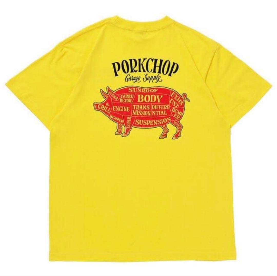 【完売品】 PORKCHOP PORK BACK TEE(BLACK)