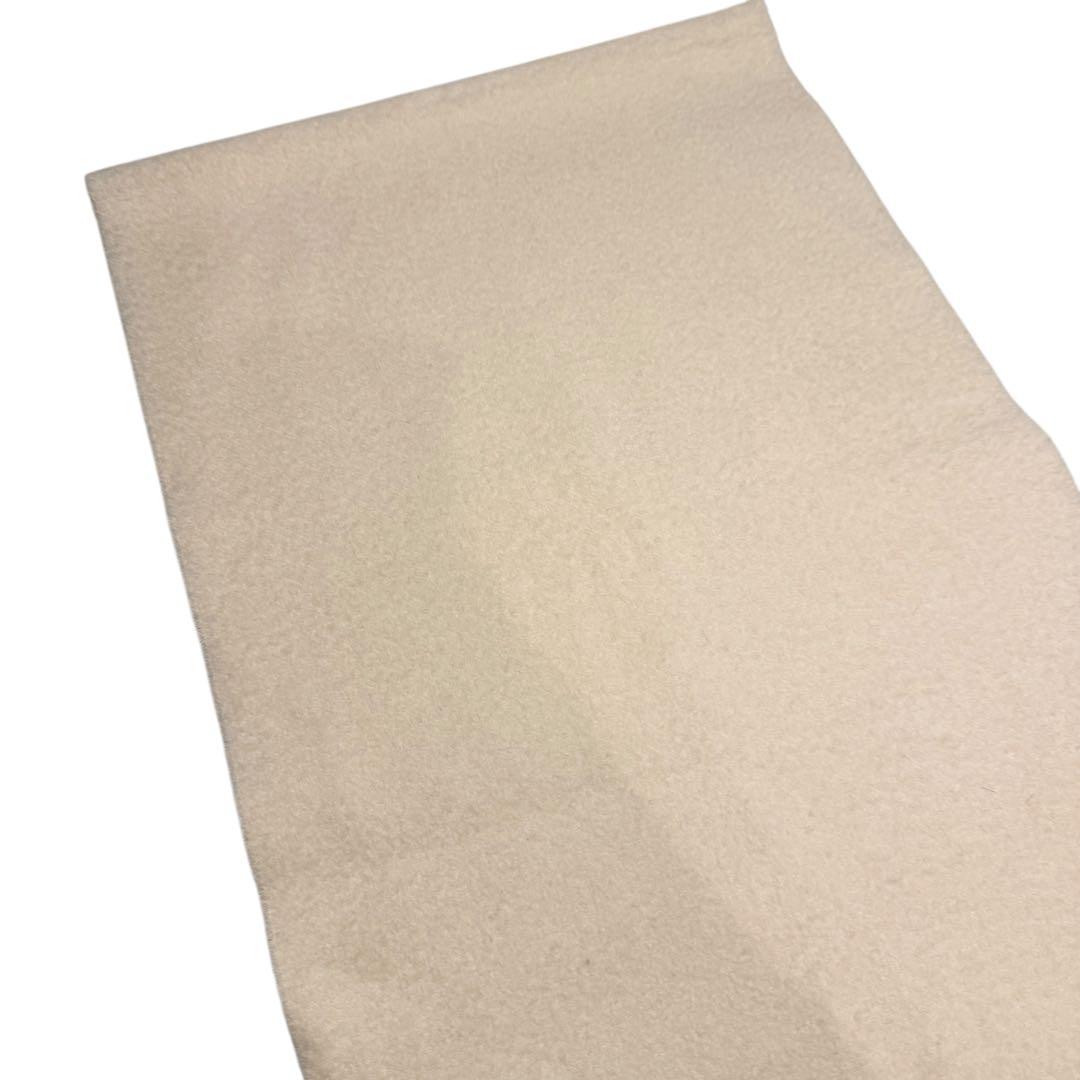 HERMES エルメス カシミヤ100% マフラー アイボリー 150×37