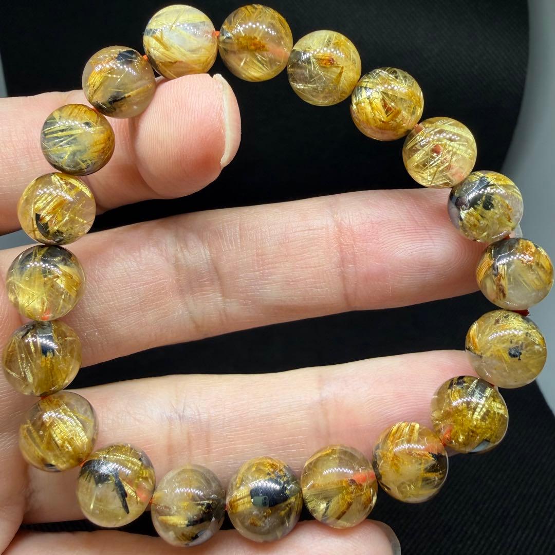 ■ハイクオリティ ゴールド タイチン ルチル クォーツ z8541 144■