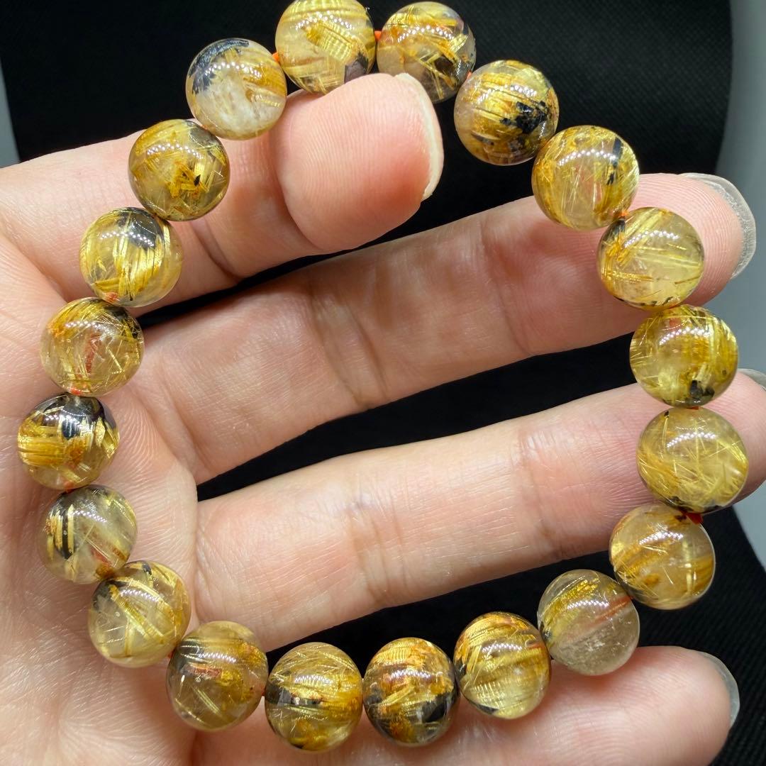 ■ハイクオリティ ゴールド タイチン ルチル クォーツ z8541 144■