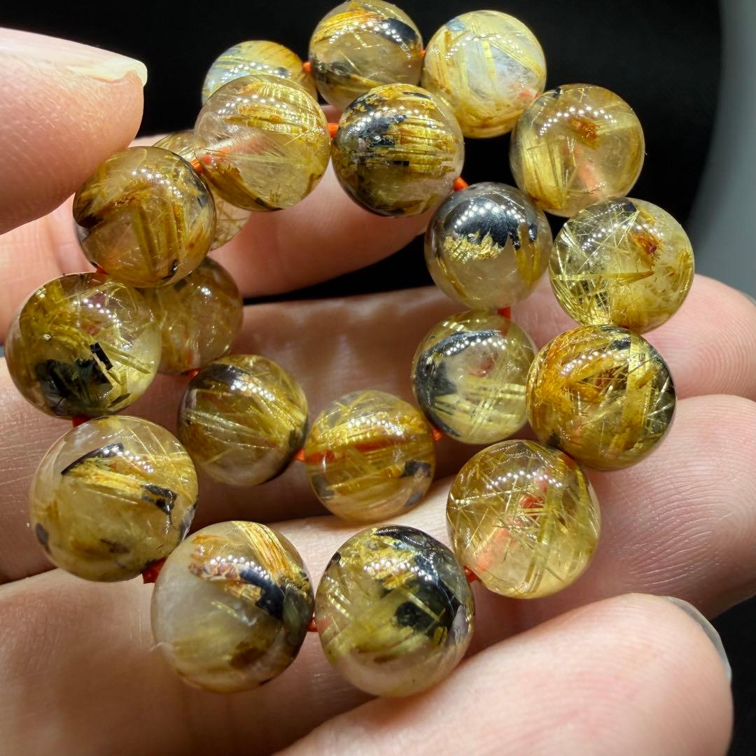 ■ハイクオリティ ゴールド タイチン ルチル クォーツ z8541 144■