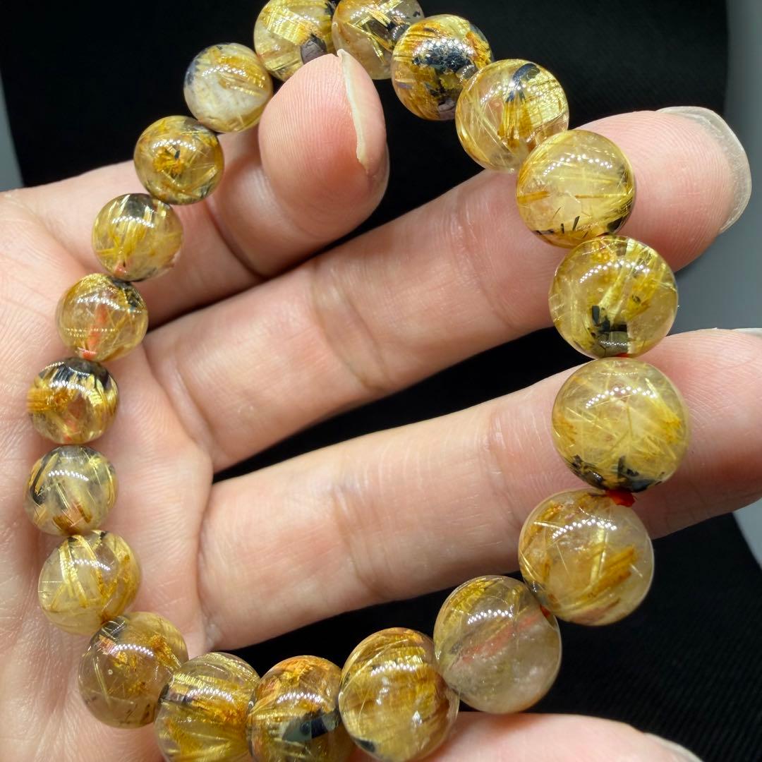 ■ハイクオリティ ゴールド タイチン ルチル クォーツ z8541 144■