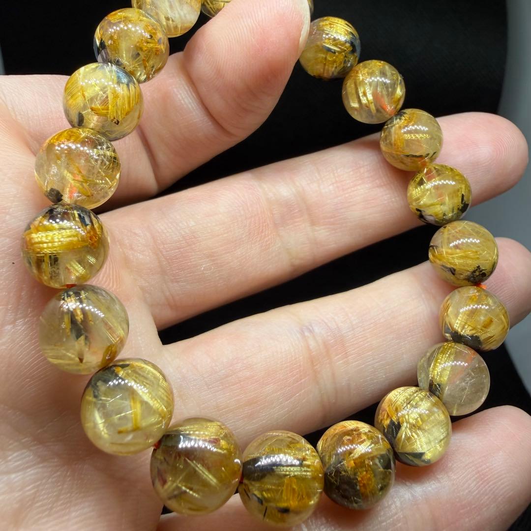 ■ハイクオリティ ゴールド タイチン ルチル クォーツ z8541 144■