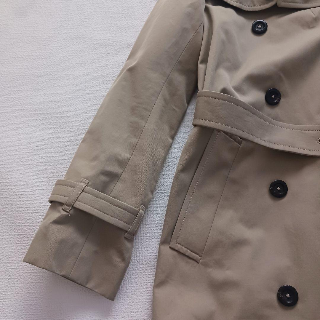 ドロワー トレンチコート ダブルブレスト ベルト付き サイズ38