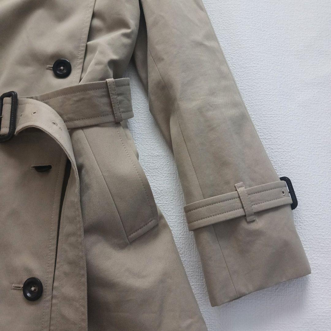 ドロワー トレンチコート ダブルブレスト ベルト付き サイズ38