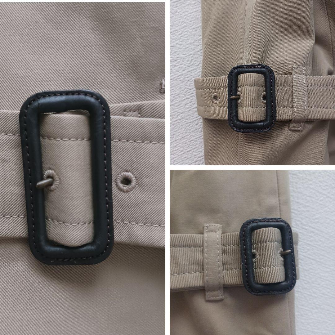 ドロワー トレンチコート ダブルブレスト ベルト付き サイズ38