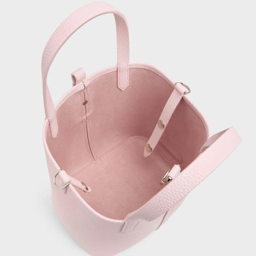 チャールズアンドキース ベリル リサイクルレザーバケツバッグ s