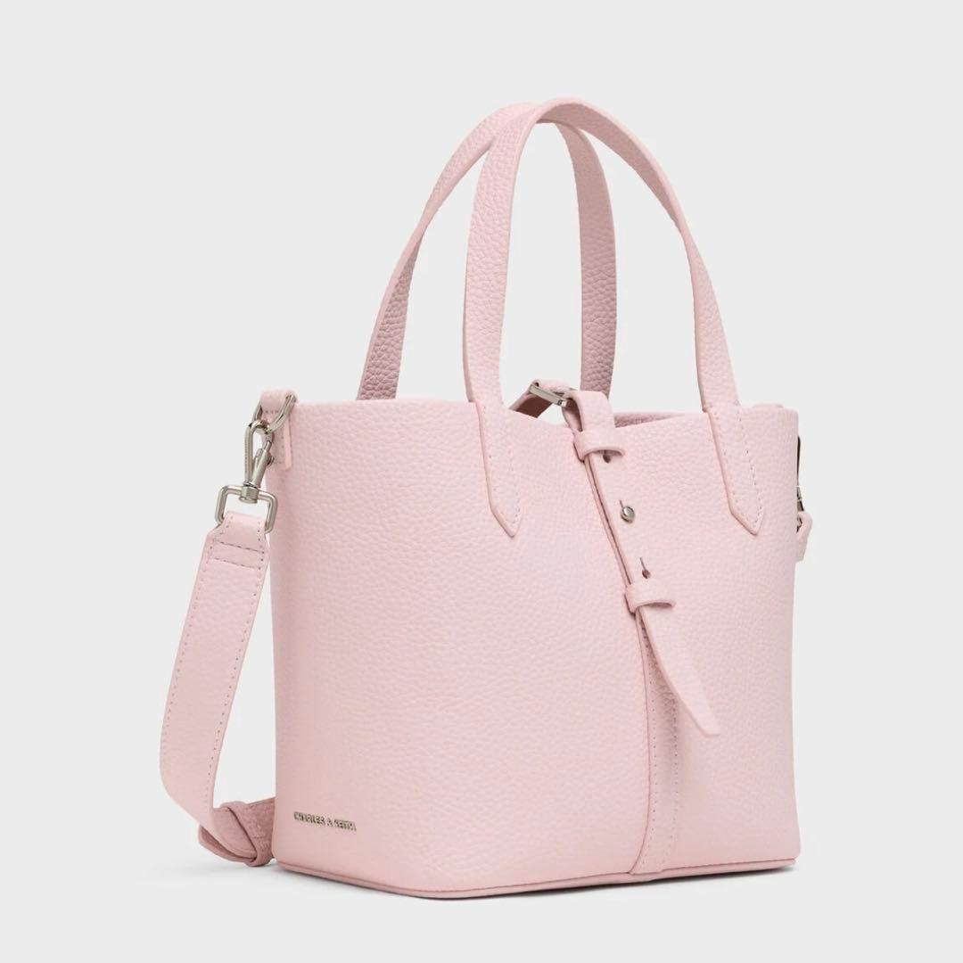 チャールズアンドキース ベリル リサイクルレザーバケツバッグ s