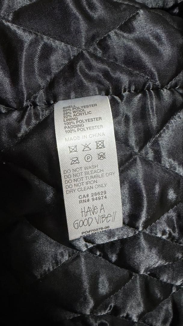 ジャケット・アウター STUSSY CASENTINO WOOL VARSITY JACKET 22