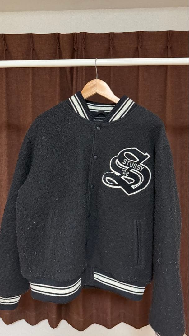 ジャケット・アウター STUSSY CASENTINO WOOL VARSITY JACKET 22