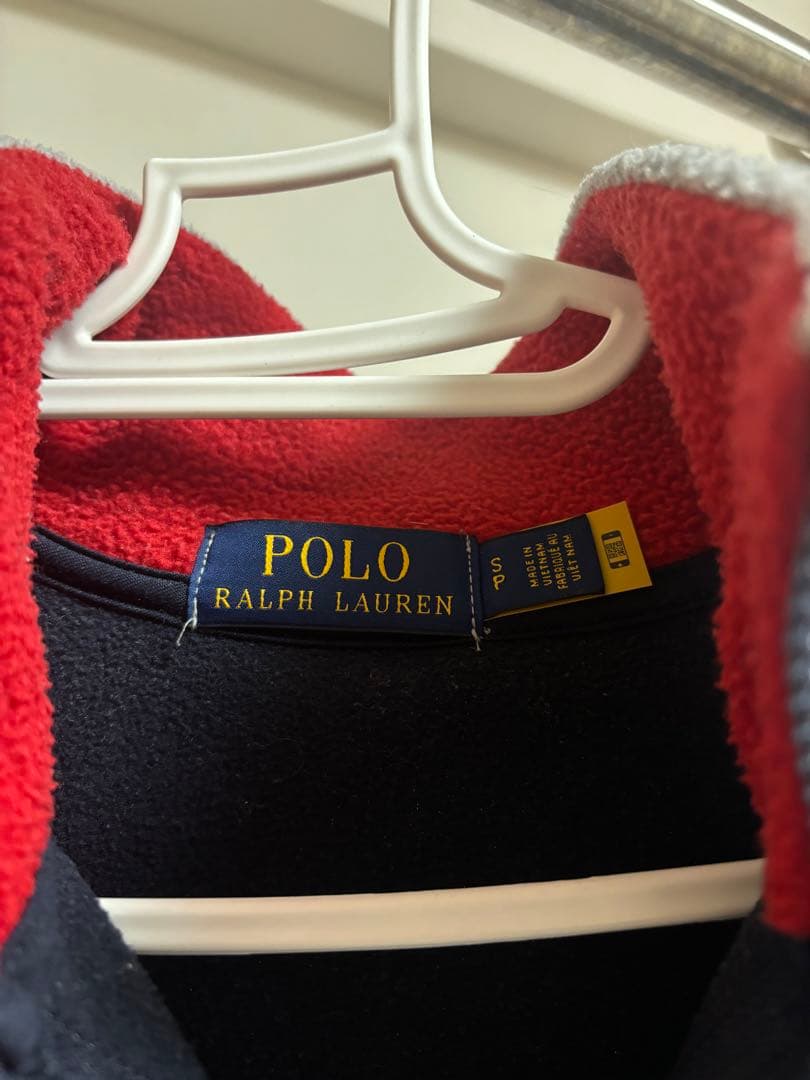 Polo ポロ　ラルフローレン　ネイビー ハーフジップ フリース　上着