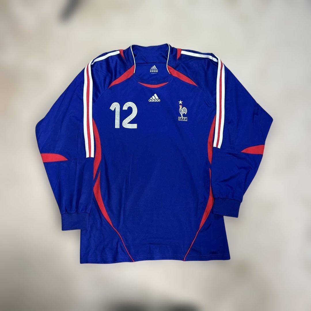 アディダス　フランス代表　サッカーユニフォーム アンリ選手　12番　長袖