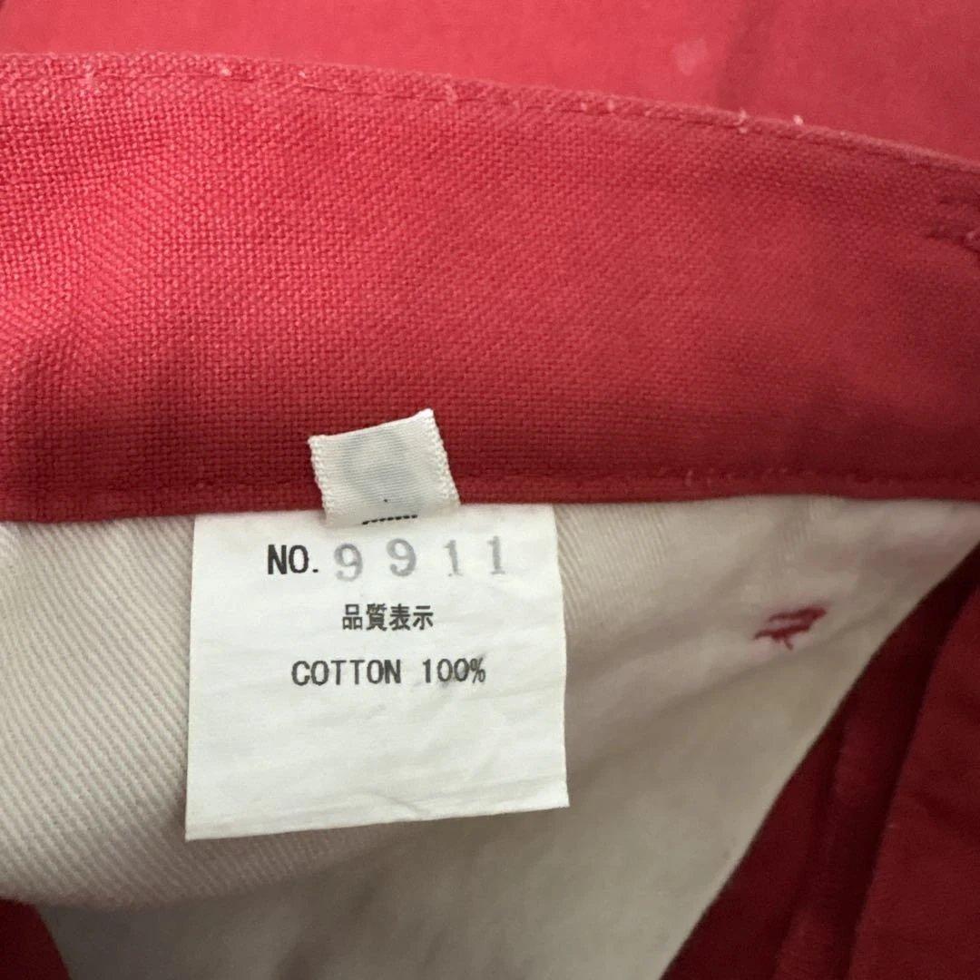 ネメス コムデギャルソン 赤 サルエル ワークパンツ ペインター デザイン