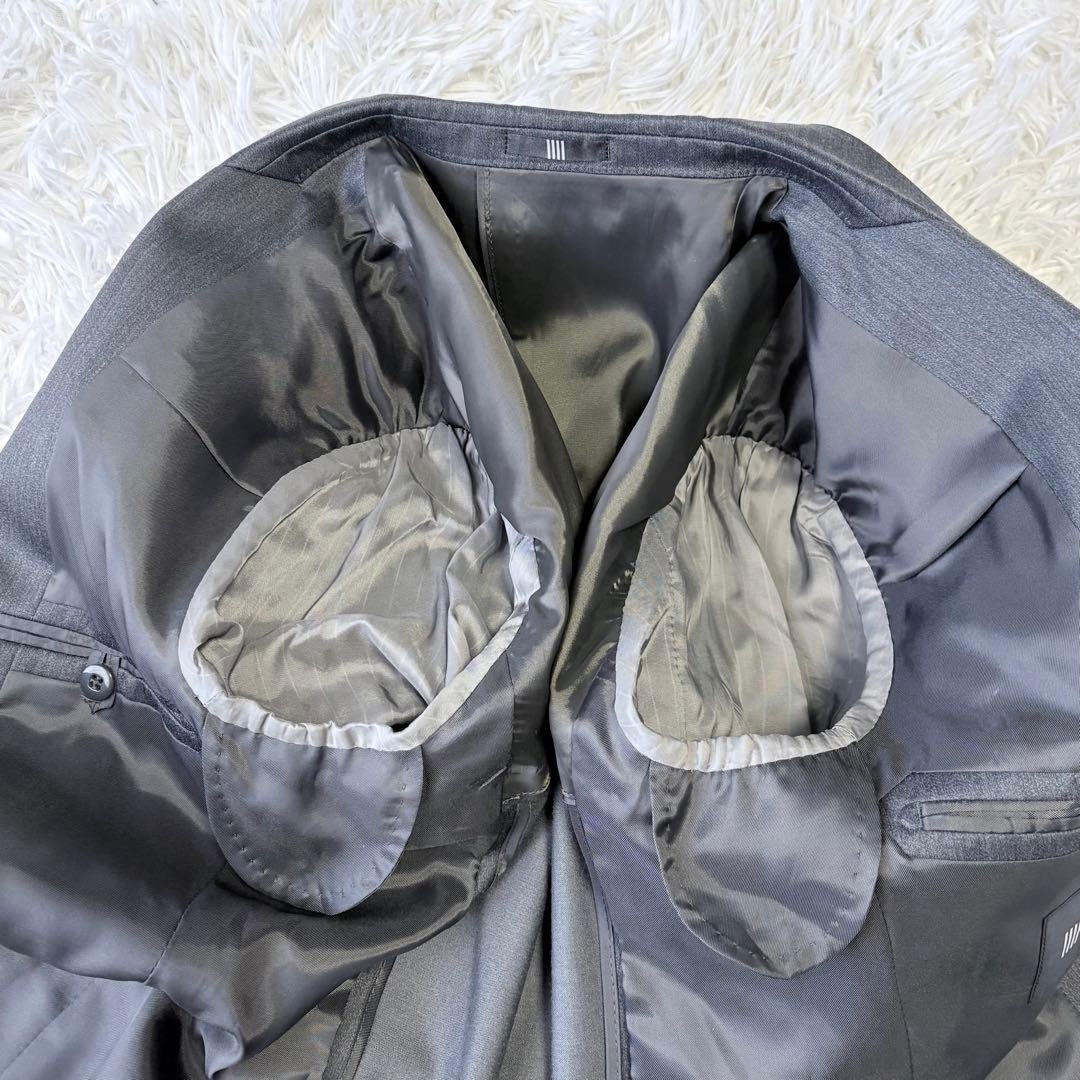 3ピース✨シルク混✨SUIT SELECT セットアップスーツ グレー Y5