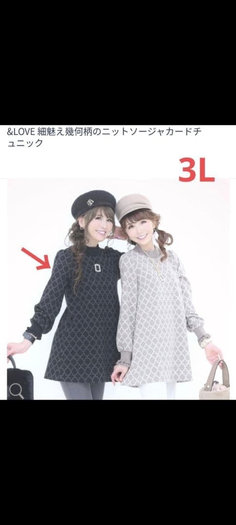 【専用】アンドラブ　＆LOVEフェミニンフォルムなブーケふりるフーディチュニック