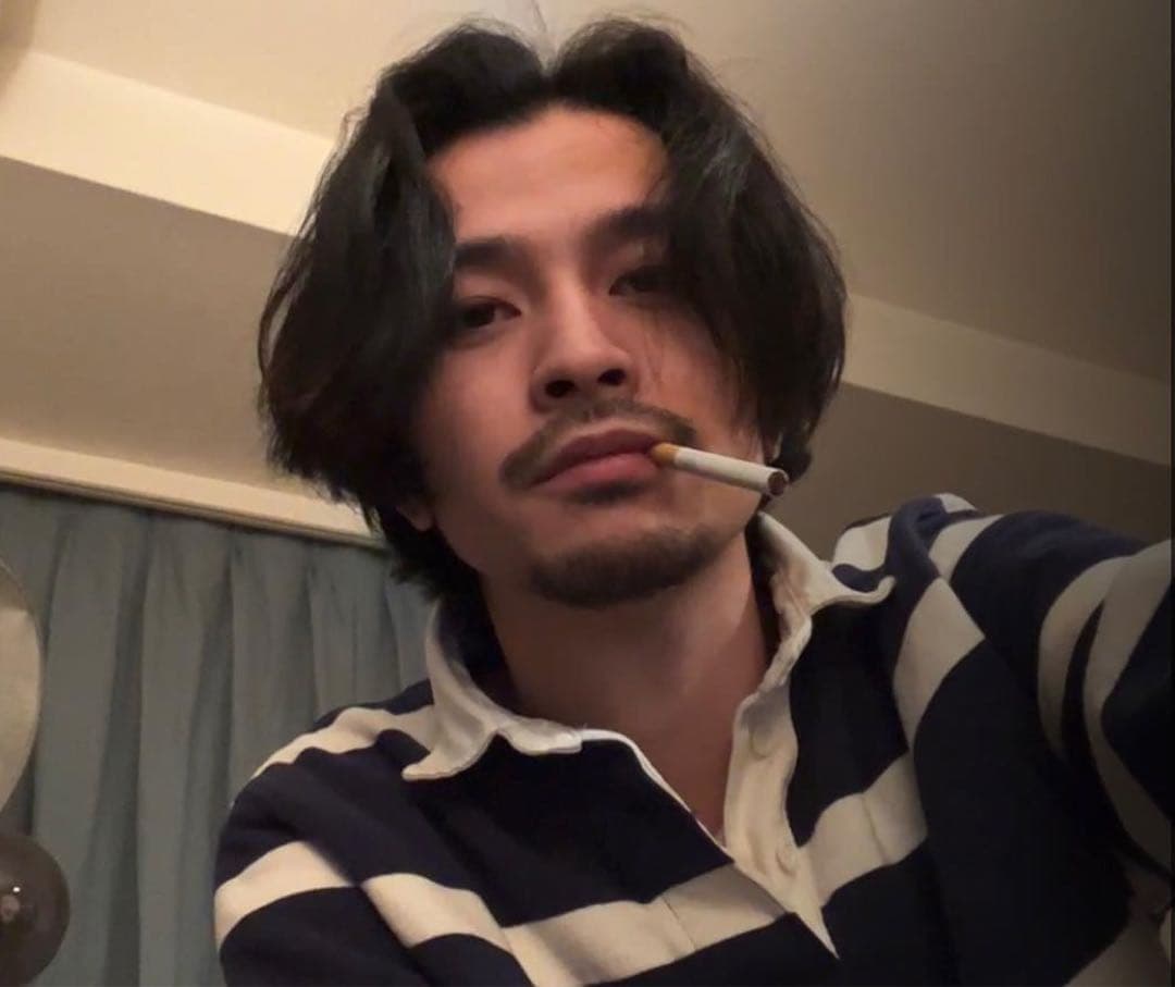 ラルフローレン 太ボーダー ラガーシャツ 常田大輝着用 紺白 XS 裏起毛