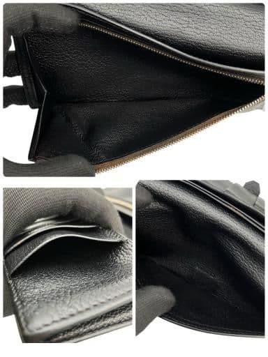 美品 HERMES エルメス ベアン スフレ 長財布 ▢L刻印 ブラック