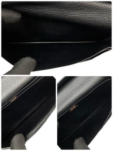 美品 HERMES エルメス ベアン スフレ 長財布 ▢L刻印 ブラック