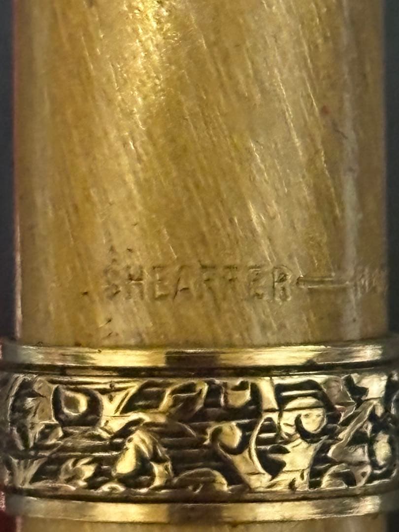 SHEAFFER スターリングシルバー 万年筆 ケース付 パイロット　革ケース